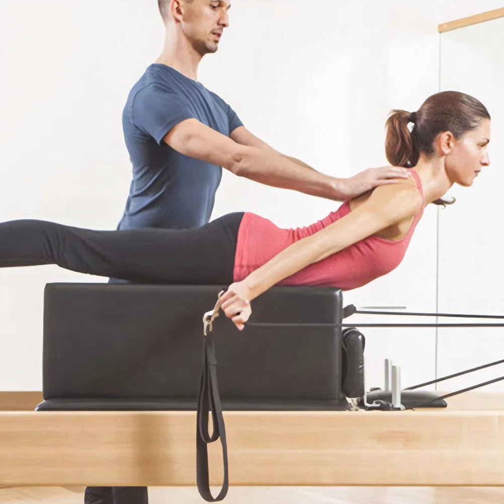 Fitness D Ring Straps Pilates Double Loop Yoga Straps Set