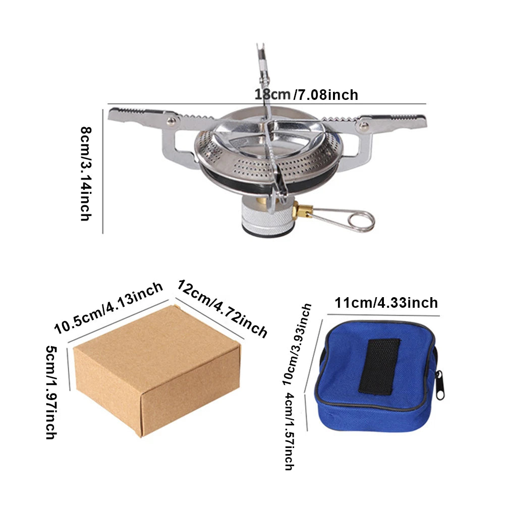 Shunmaii Gas Stove With Adjustable Flame For Camping
