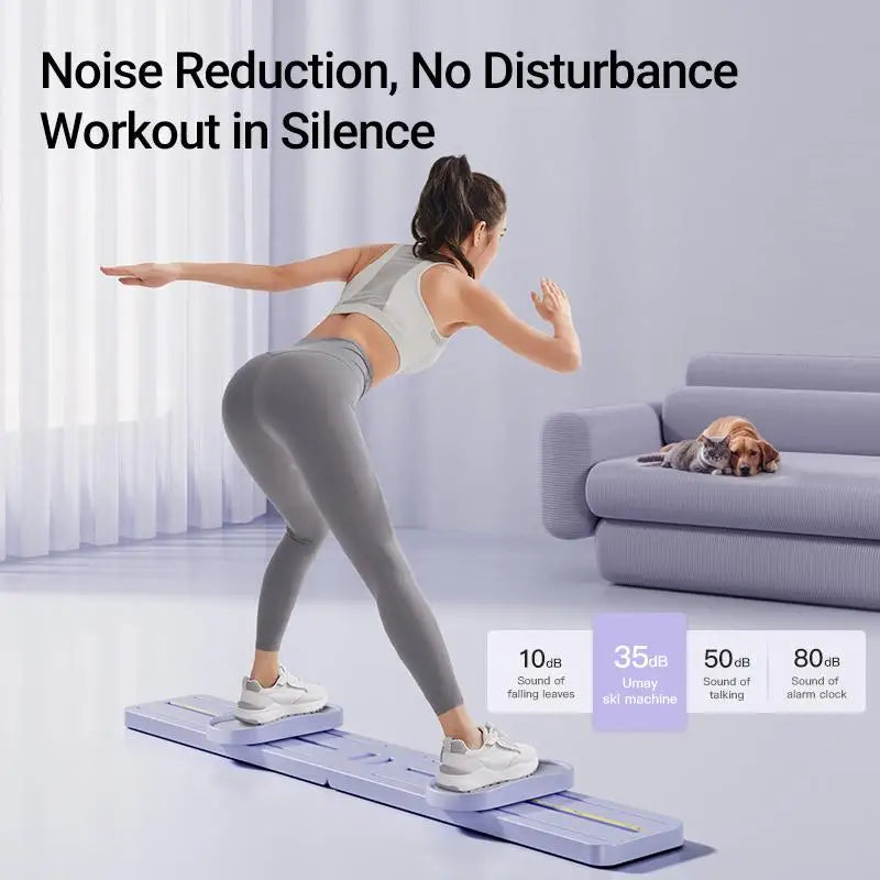 Cursor Fitness 3-in-1 Foldable Ski Trainer for Home Gym