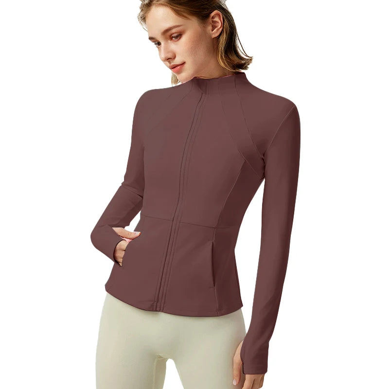 Zhejiang Women's Lightweight Yoga Jacket With Pockets