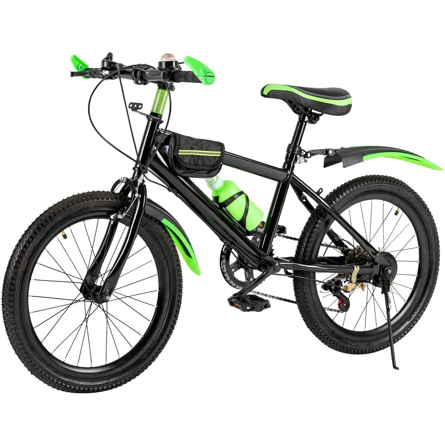Fork Kids Mountain Bike 7 Speeds Dual Disc Brakes Unisex