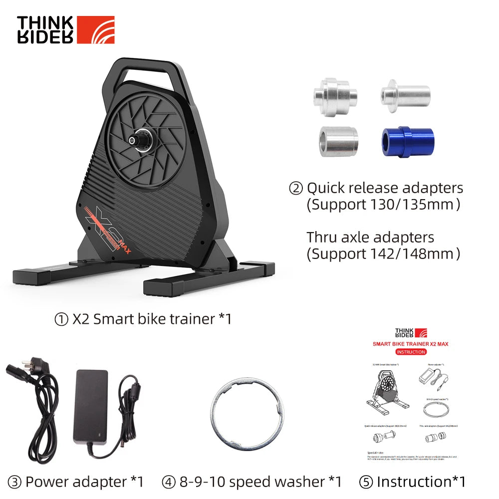 ThinkRider X2Max Smart Bike Trainer With Power Meter
