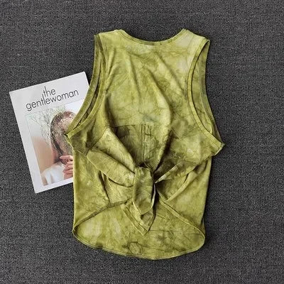 Womens Quick Dry Running Vest Fitness Top Yoga Shirt