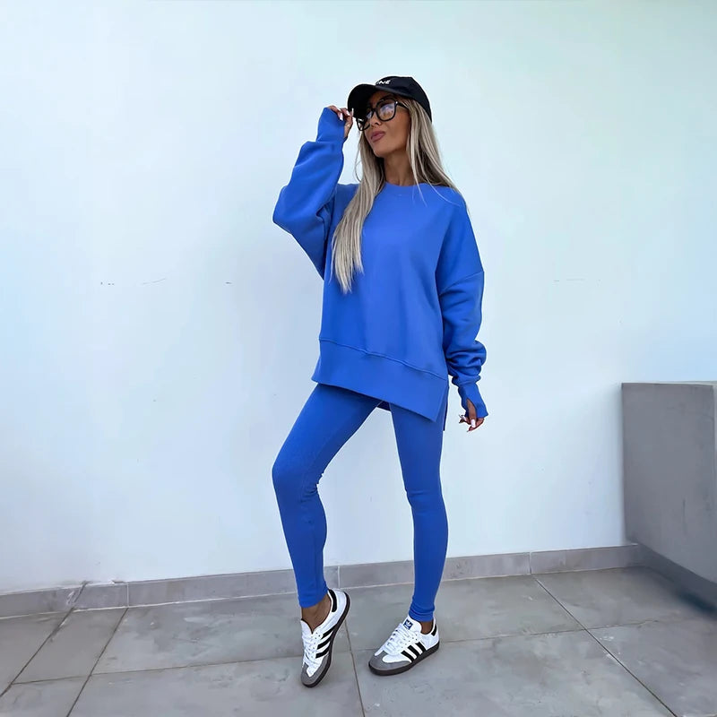 SCACTOCN Women's Two Piece Athletic Hoodie Set