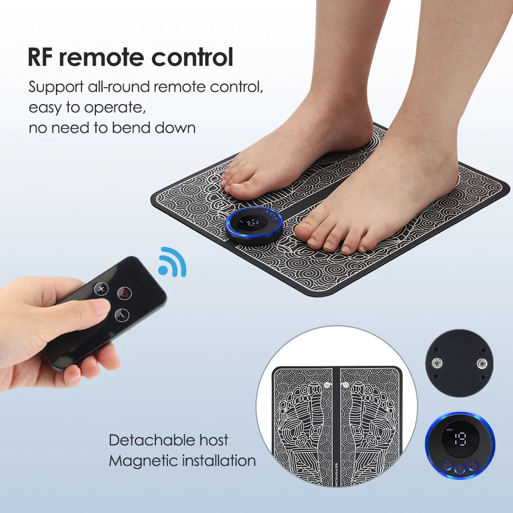 Hailicare Rechargeable Foot Massager Pad EMS Muscle Mat