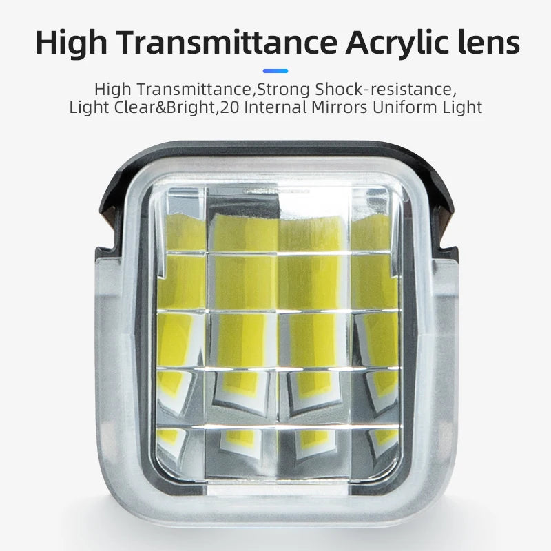 RockBros Bike Front Light 1500LM 5500mAh Aluminum Type C