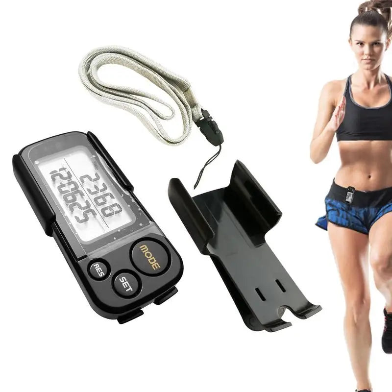 3D Electronic Pedometer Mini Step Counter for Men and Women Exercise
