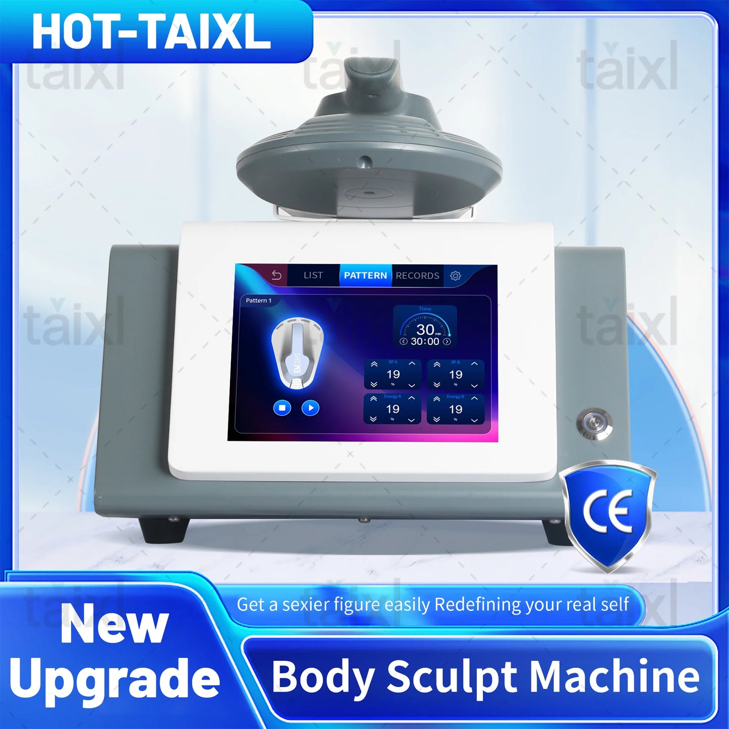 Single Handle Portable RF EMS Muscle Stimulating Fat Removal Slimming Machine