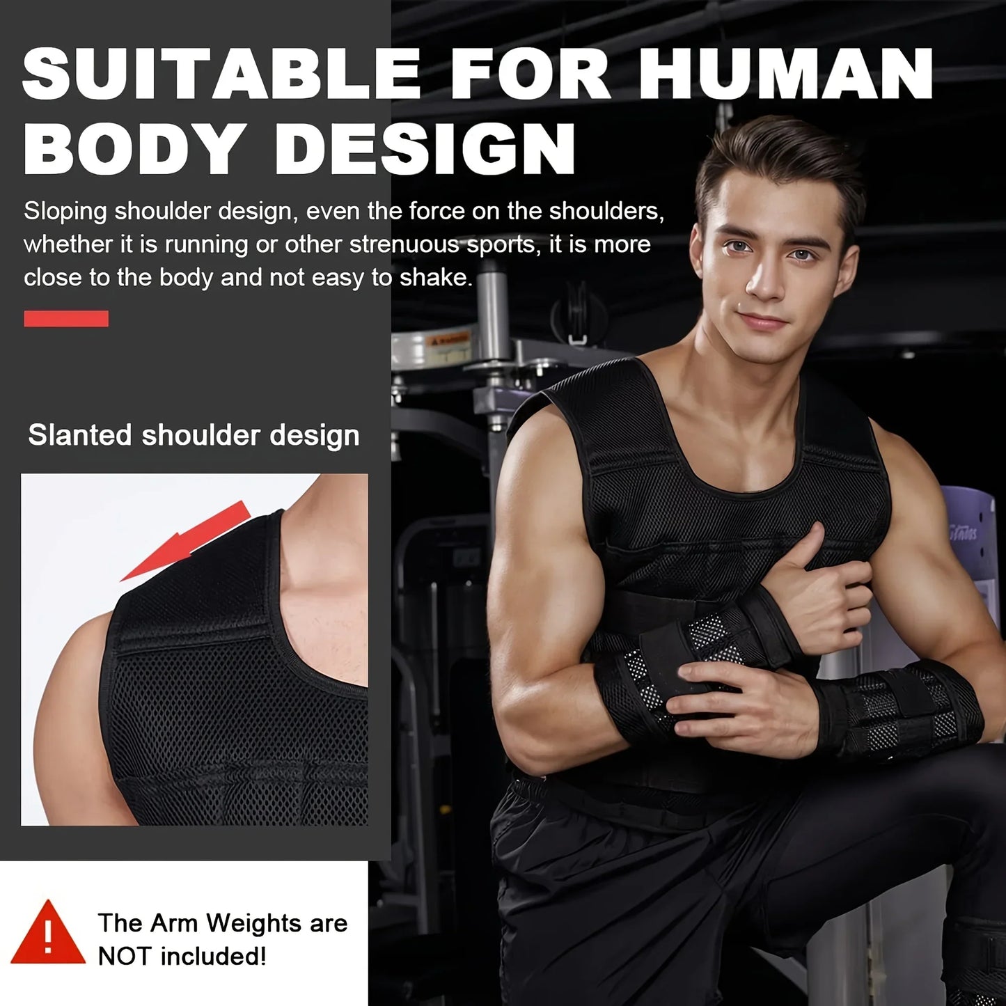 Hign-concerned Adjustable Weight Vest and Ankle Weights Set