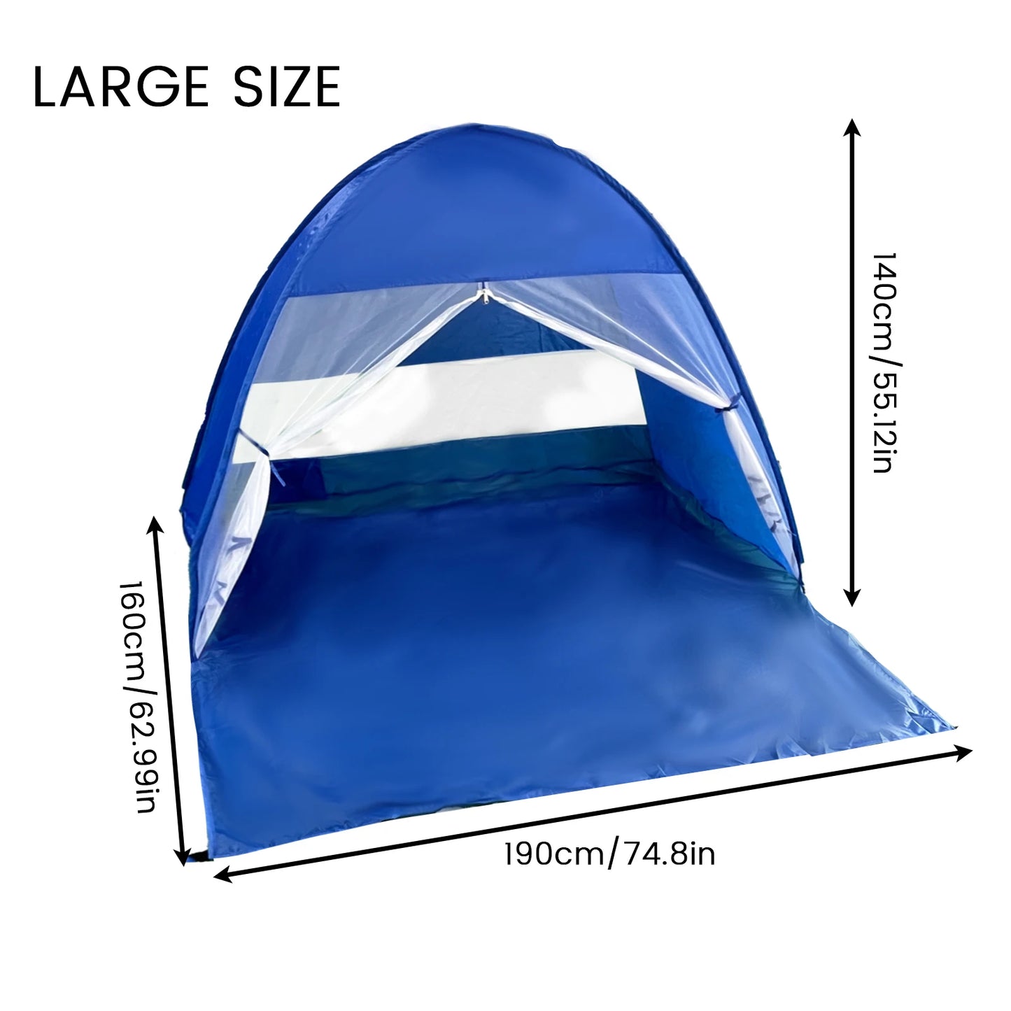 Pakicetus Pop Up Beach Tent With Handbag Two Person Compact