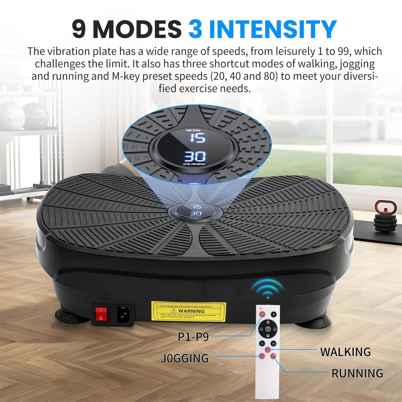 Vibration Plate Exercise Machine for Whole Body Workout and Weight Loss