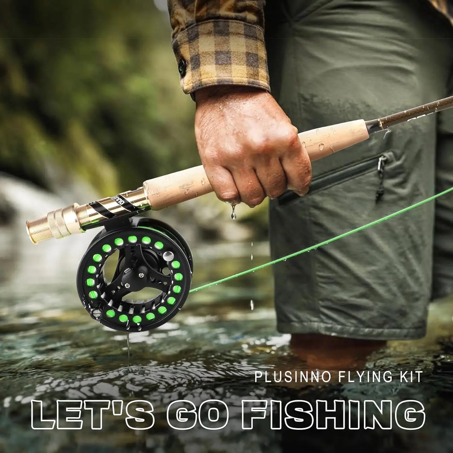 Lightweight Graphite Fly Fishing Rod And Reel Starter Kit