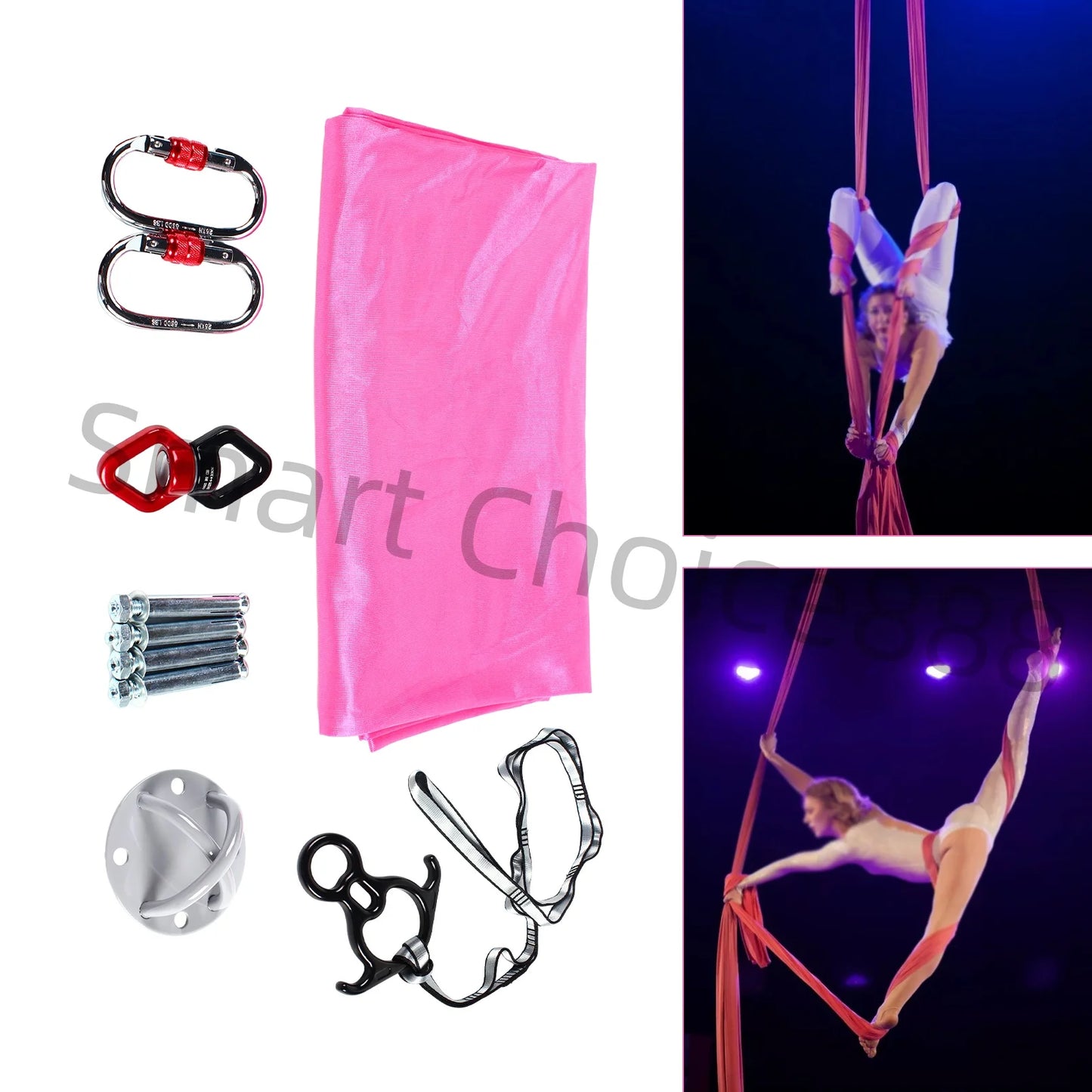 2.8m Aerial Silks Equipment for Aerial Yoga Dance and Circus Arts