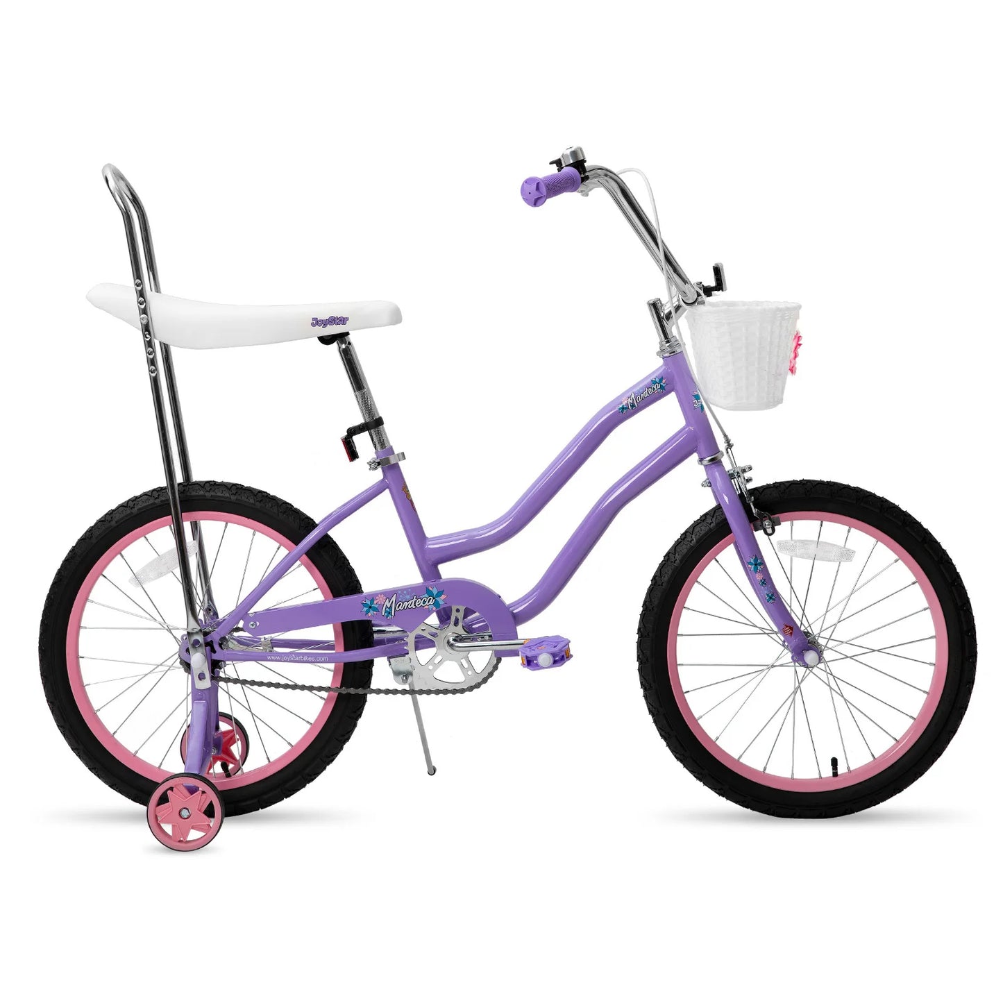 Joystar Girls Bike With Training Wheels Brakes Coaster Brake