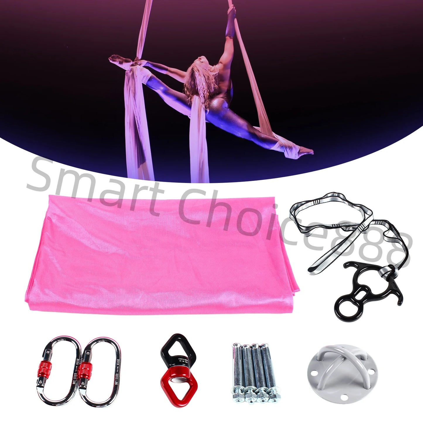 2.8m Aerial Silks Equipment for Aerial Yoga Dance and Circus Arts
