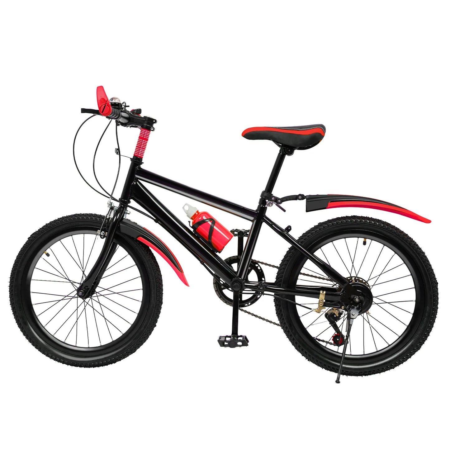 Fork Kids Mountain Bike 7 Speeds Dual Disc Brakes Unisex