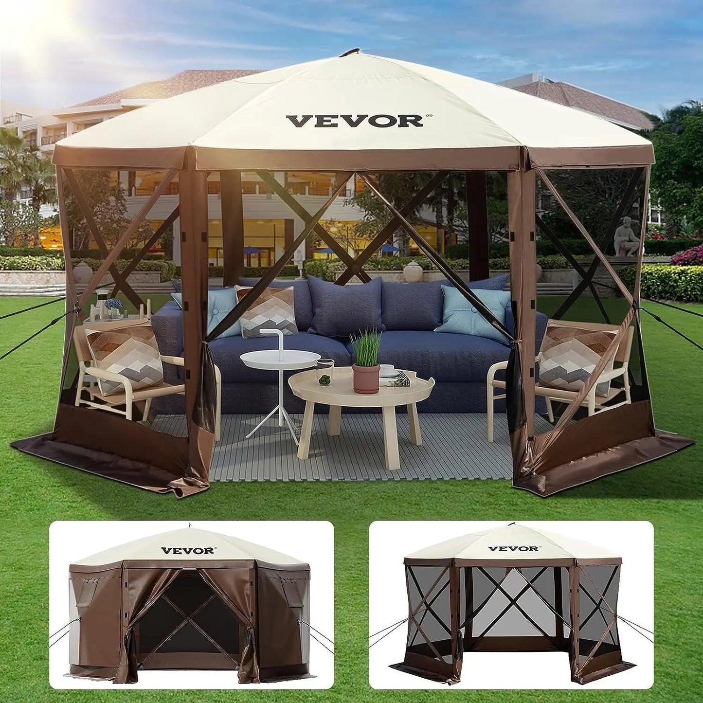 Building Waterproof Screen Shelter Pop Up Canopy Tent