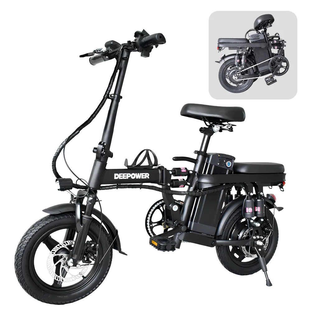 IDOTATA 48V 10Ah Foldable Electric Bike with 400W Motor for Urban Commuters