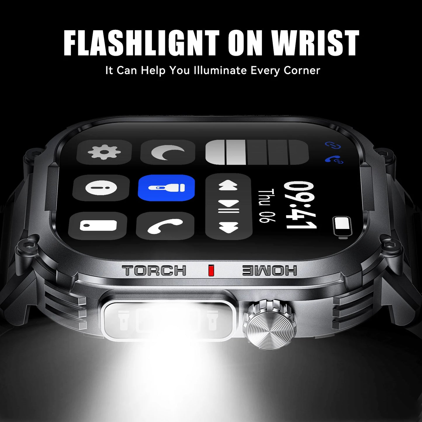 EIGIIS 2024 Smart Watch Men 3ATM Waterproof Fitness Tracker With Compass