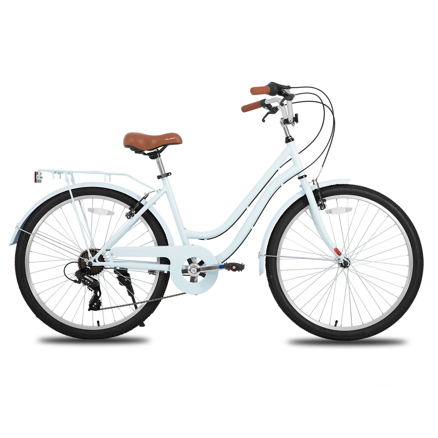 JoyStar Cruiser Bike 7 Speed Unisex With Rear Rack