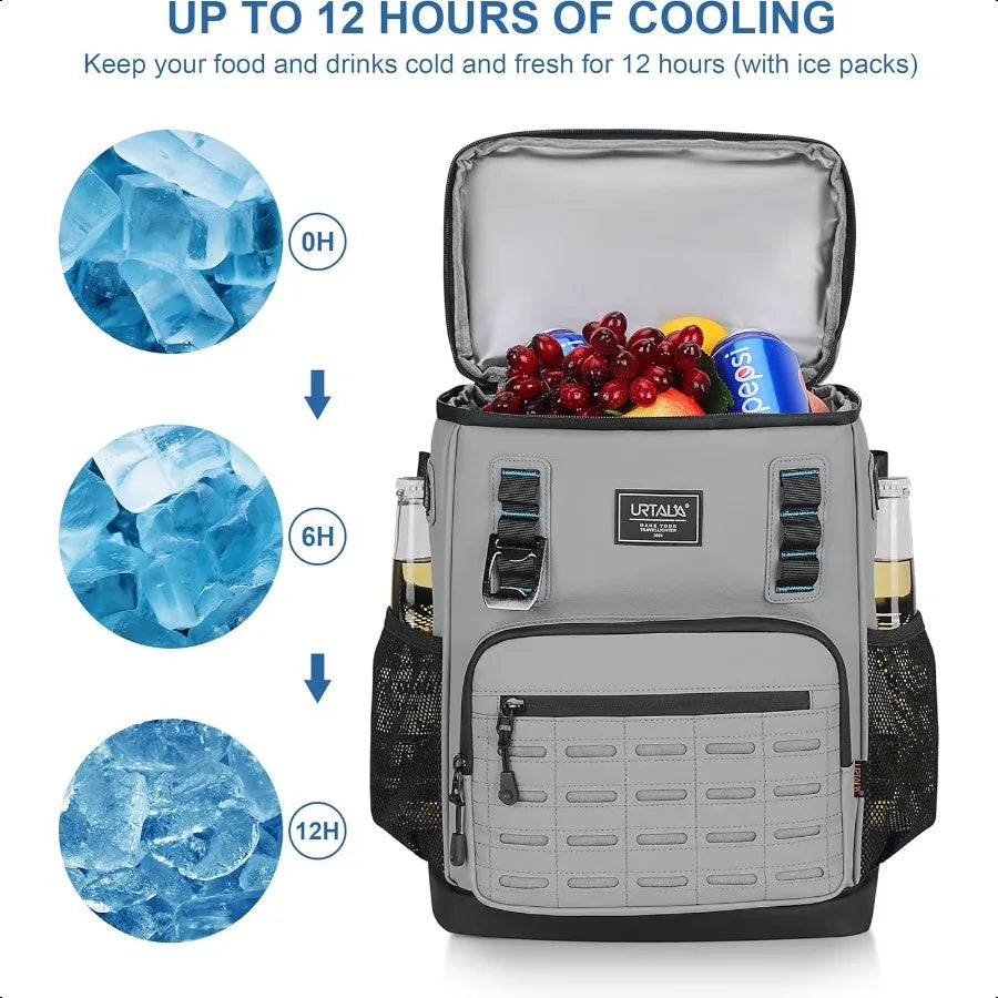 Cooler Backpack 2 Insulated Compartments Leak Proof Beach Coolers Back Pack Waterproof Cooler Bag for Hiking BBQ Camping Picnic