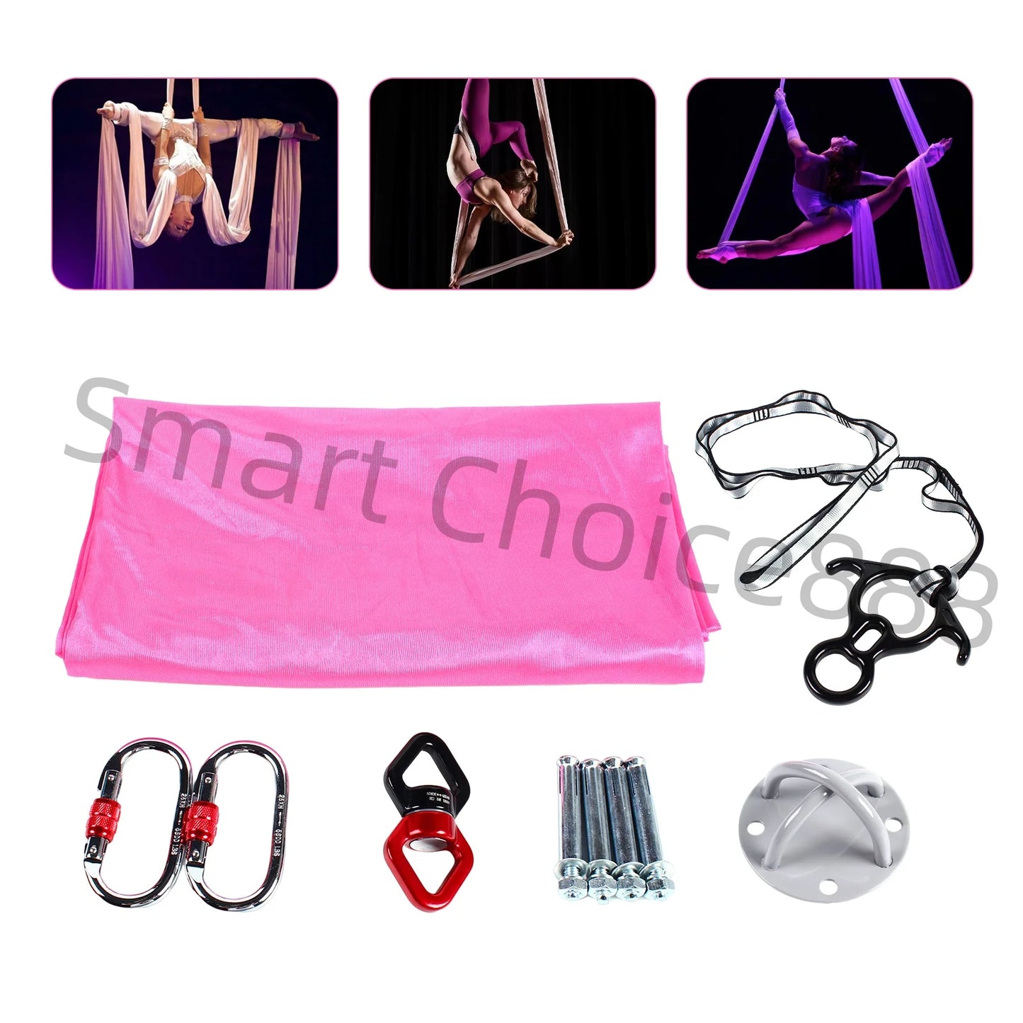 2.8m Aerial Silks Equipment for Aerial Yoga Dance and Circus Arts