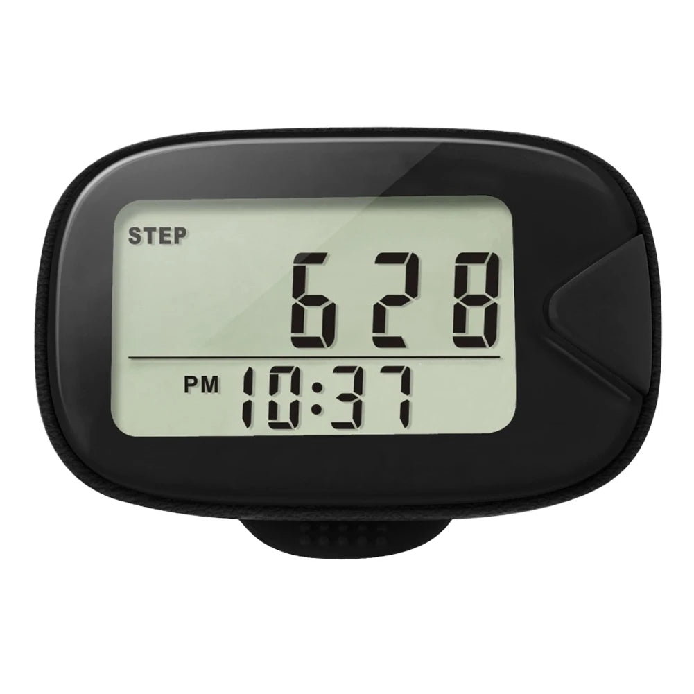 Portable LCD Pedometer Clip On Step Counter for Walking and Running