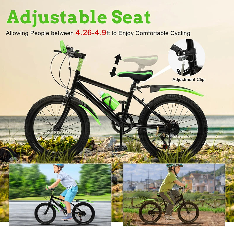 Fork Child 7 Speed Kids Bike With Dual Disc Brakes