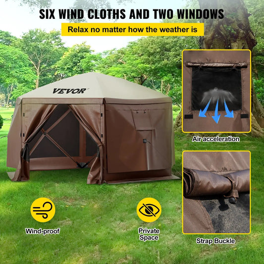 Building Waterproof Screen Shelter Pop Up Canopy Tent