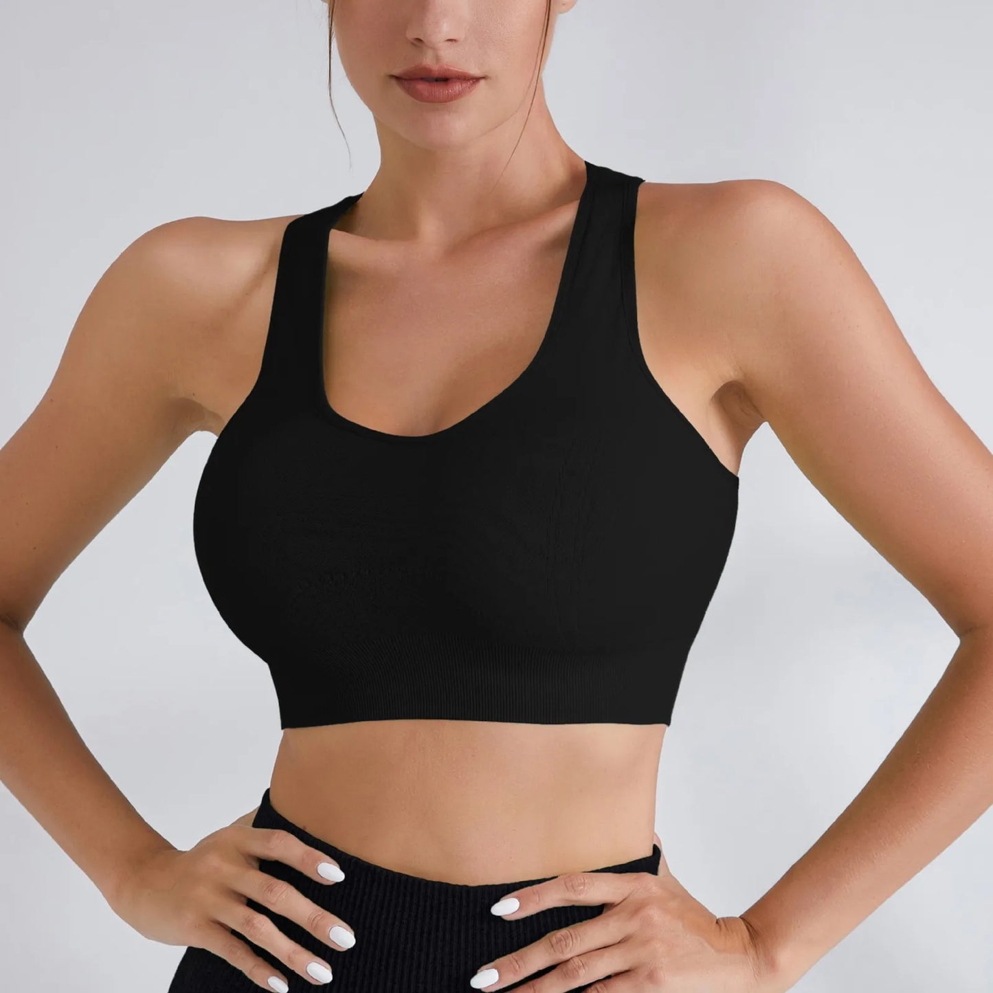Eillysevens Women High Support Sports Bra With Chest Pad