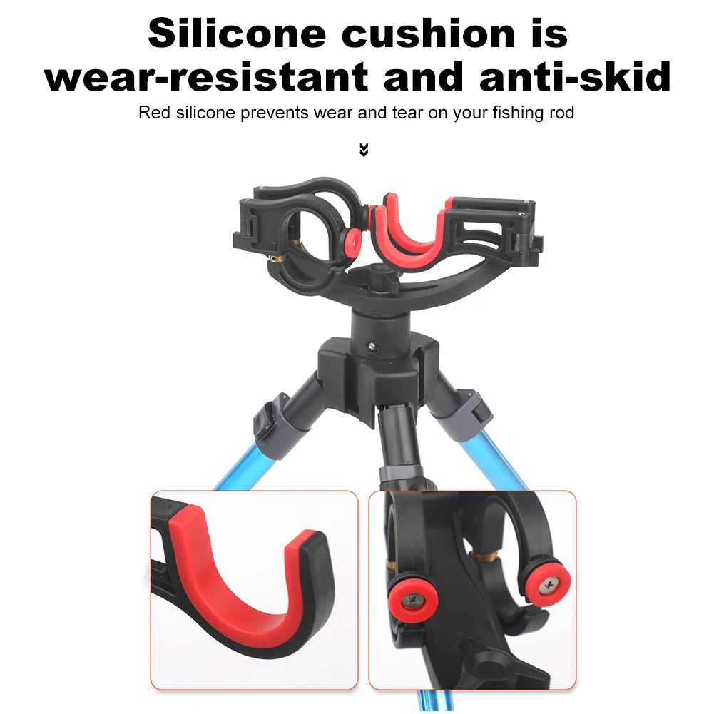 JOCESTYLE Portable Folding Fishing Rod Tripod Stand