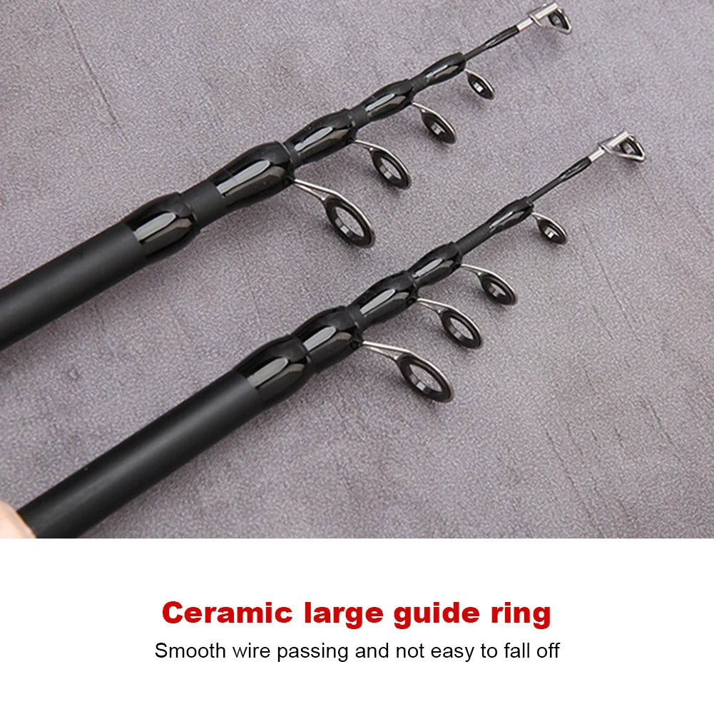 JOCESTYLE Telescopic Baitcasting Fishing Rod Collapsible Pole