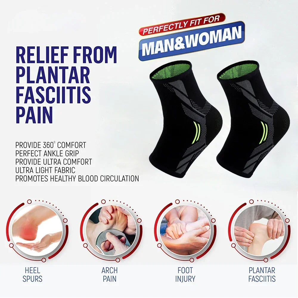 YOUNOEND Ankle Brace Support Sleeve for Plantar Fasciitis