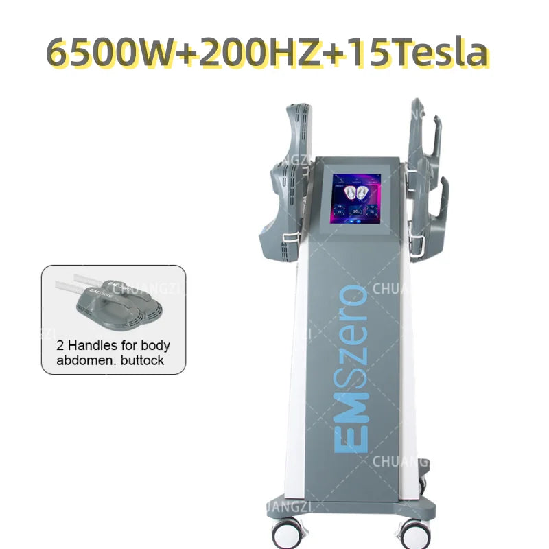Ems Neo Body Sculpt Muscle Stimulator Machine with 5 Handles and RF Technology
