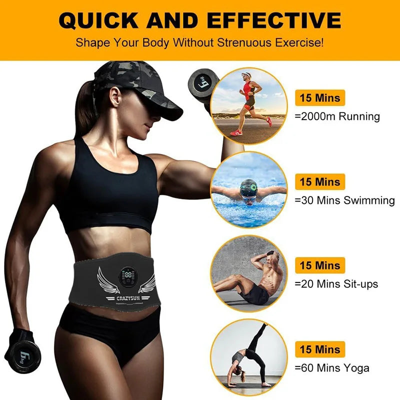 Eelhoe Abdominal Toning Belt EMS Muscle Stimulator