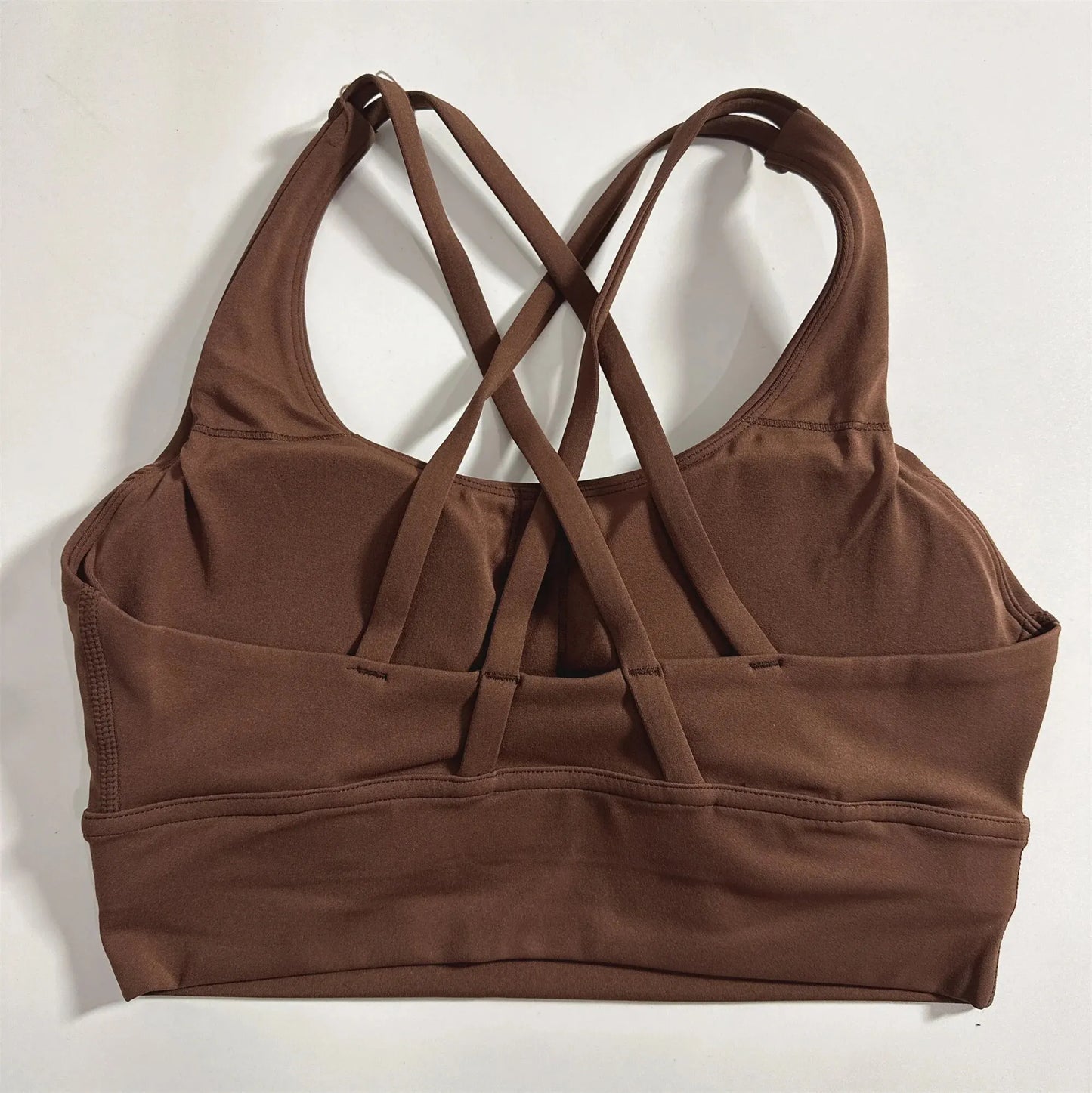 CN Ningxia Zhejiang Cross Back Fitness Bra With Chest Pad