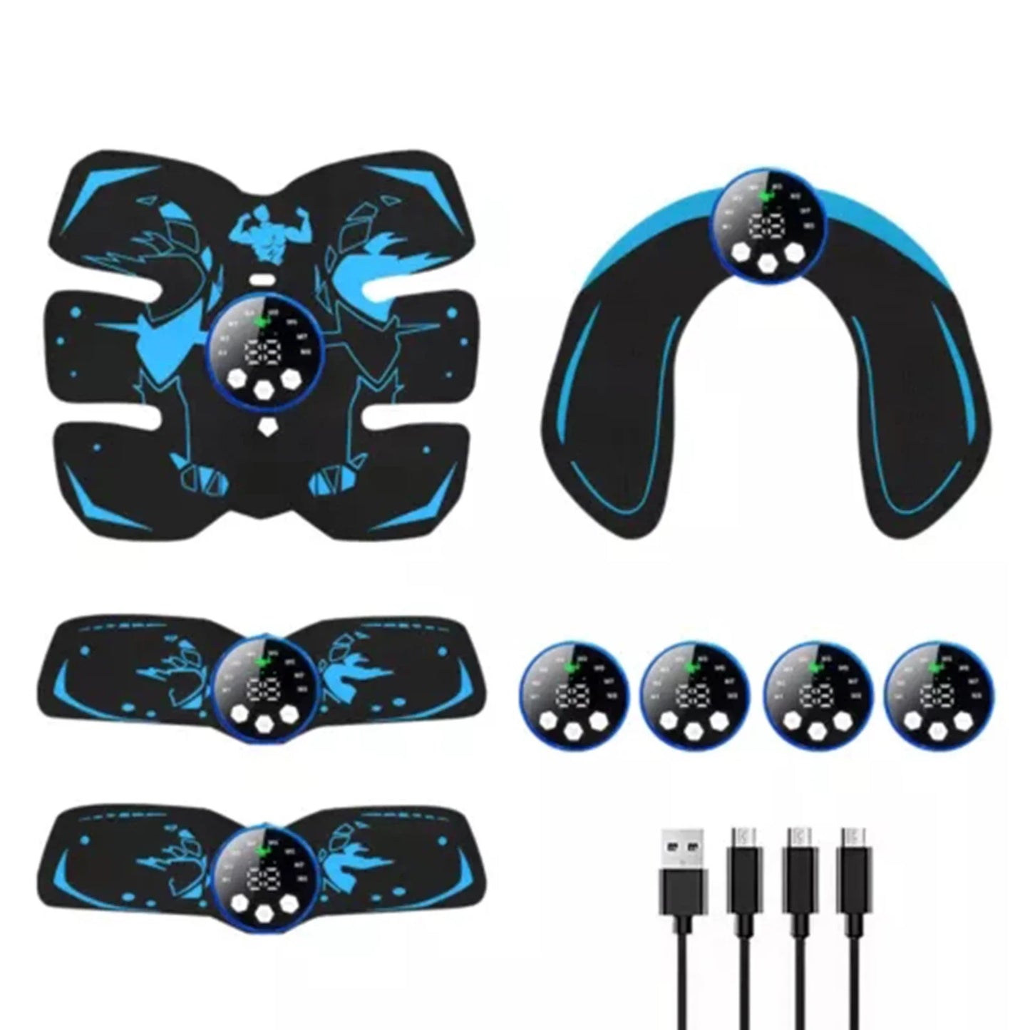 Eelhoe Abs Stimulator Toner Rechargeable 8 Modes 29 Levels