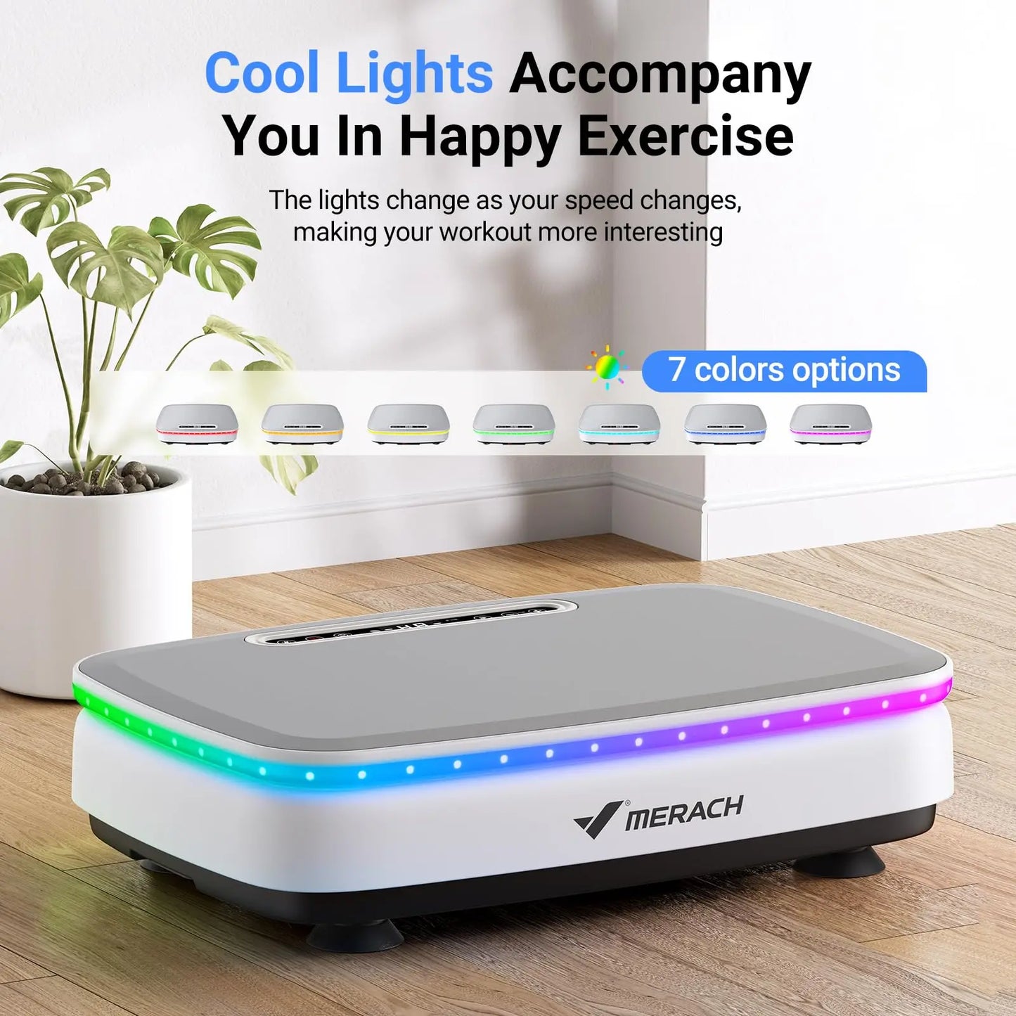 MERACH Vibration Plate Exercise Machine For Full Body Workout