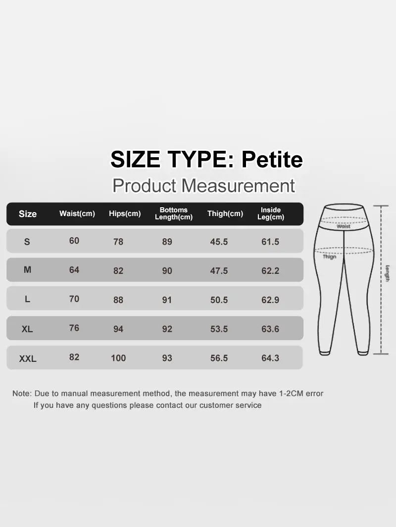 High-Waist Fleece-Lined Yoga Pants With Side Pockets 4 Pack