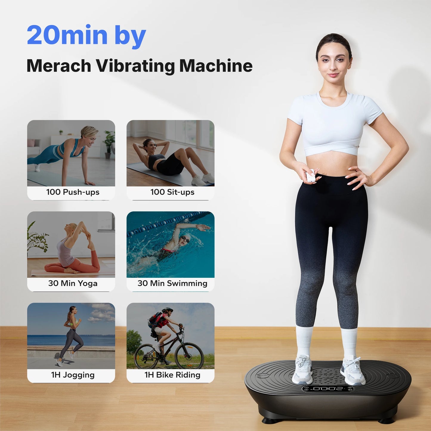 MERACH Vibration Plate V33 for Weight Loss and Shaping