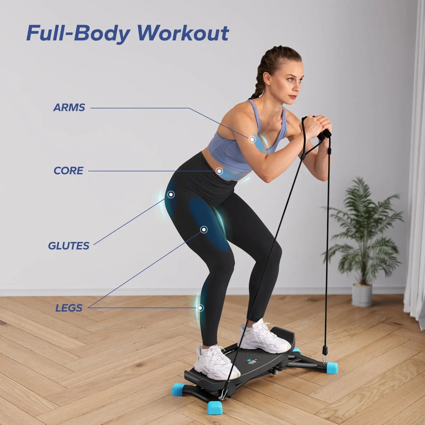 MERACH Ski Machine Simulated Ski Training For Full Body Cardio