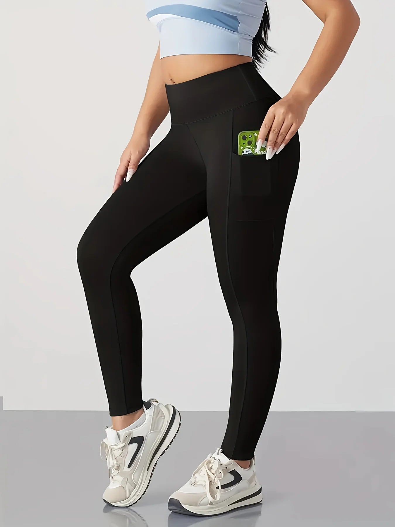 Pocket Yoga Pants For Women High Elasticity With Welt Pockets