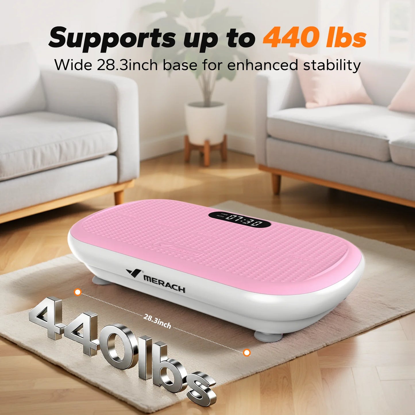 MERACH Vibration Plate Exercise Machine Bluetooth Silicone Pedal Sensor