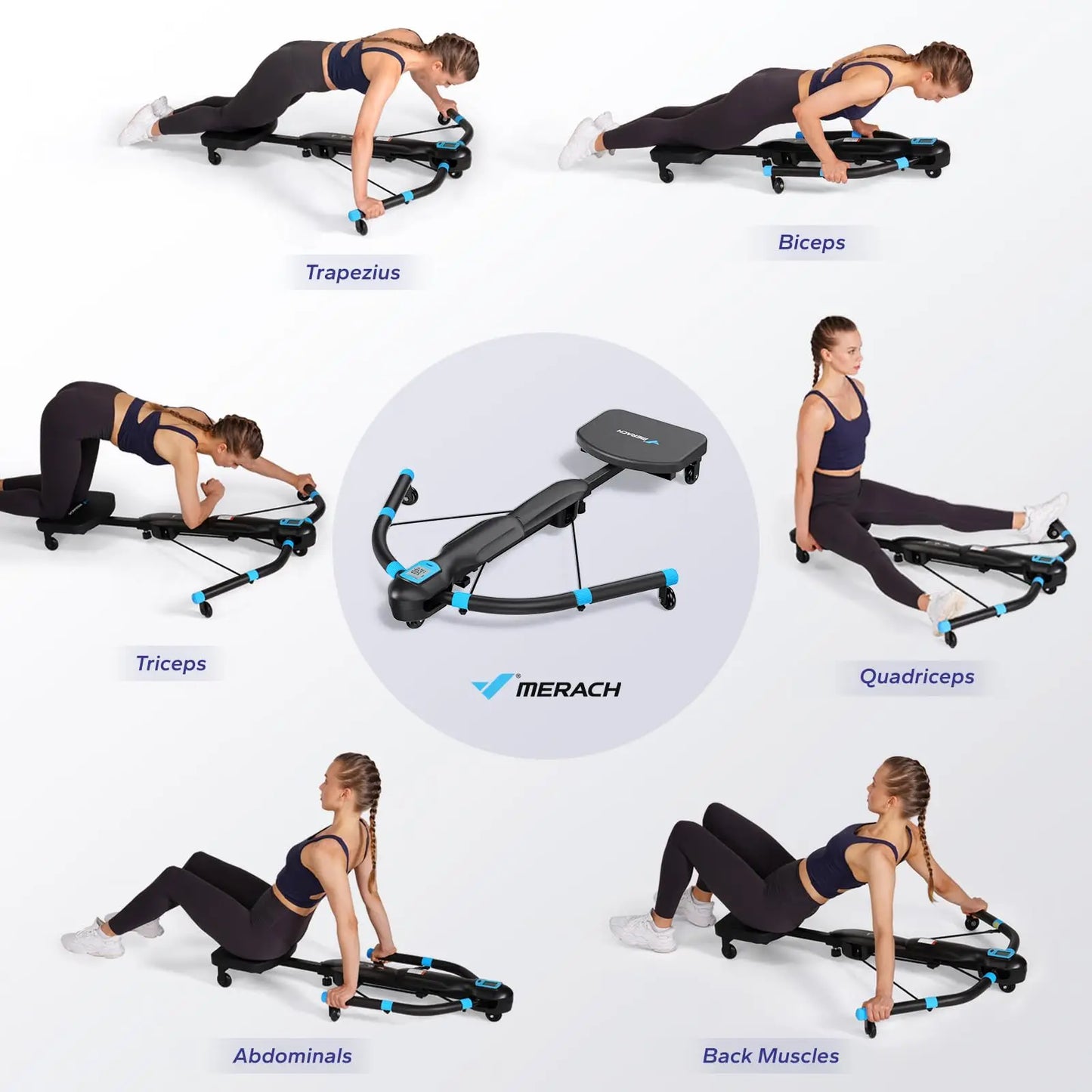MERACH Core Trainers Ab Machine Rowing Dragonfly Fitness Equipment