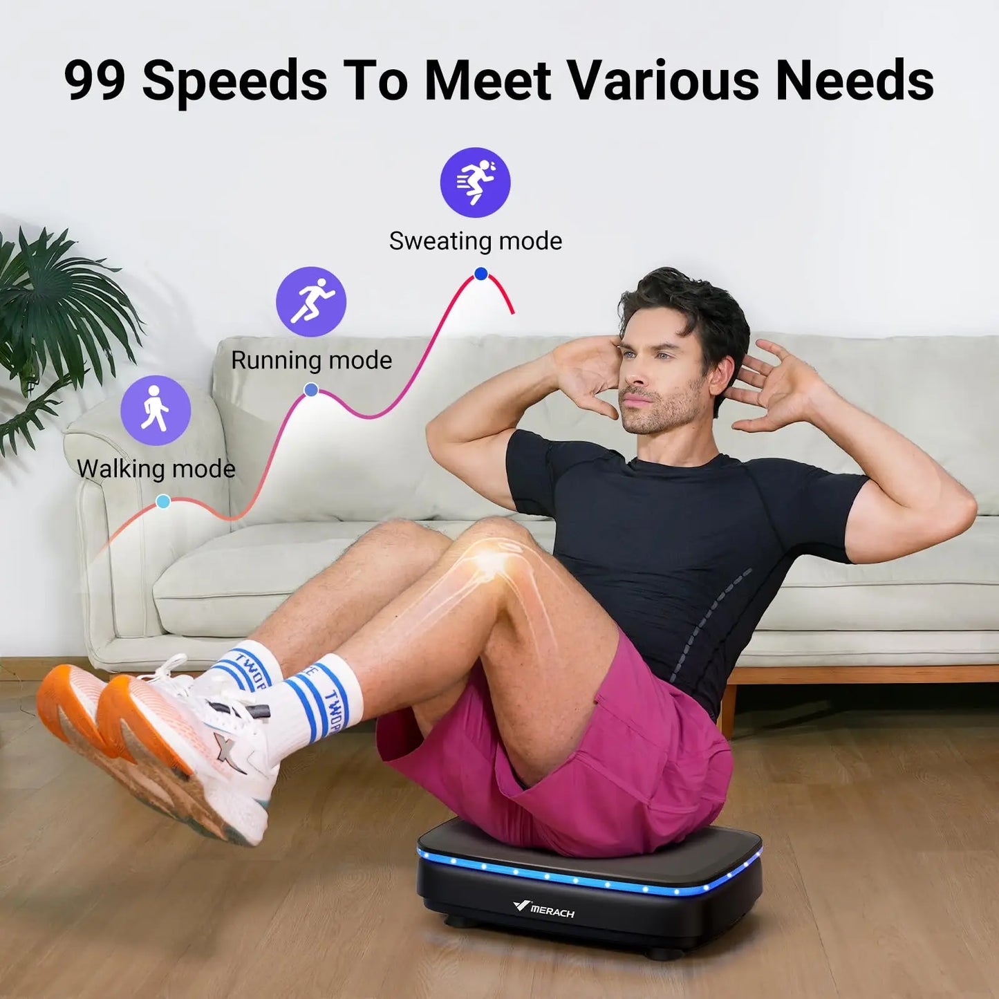 MERACH Vibration Plate Exercise Machine For Full Body Workout