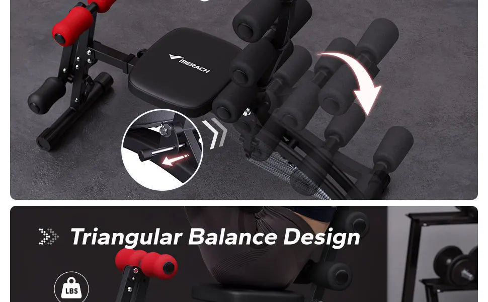MERACH Ab Machine MultiFunctional Ab Trainer for Home Gym