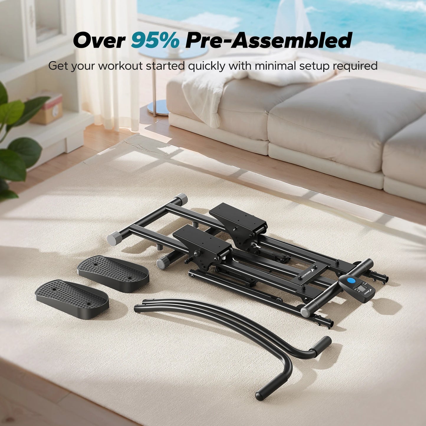 Merach Stair Stepper Home Gym Full Body Workout Compact Folding
