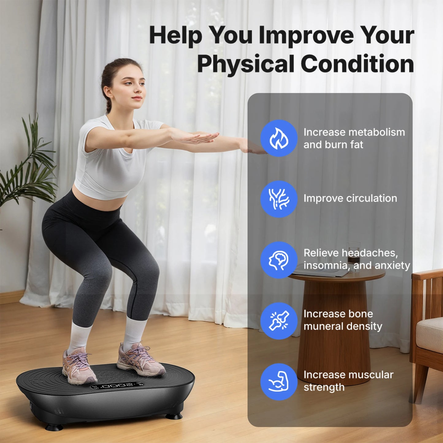 MERACH Vibration Plate V33 for Weight Loss and Shaping