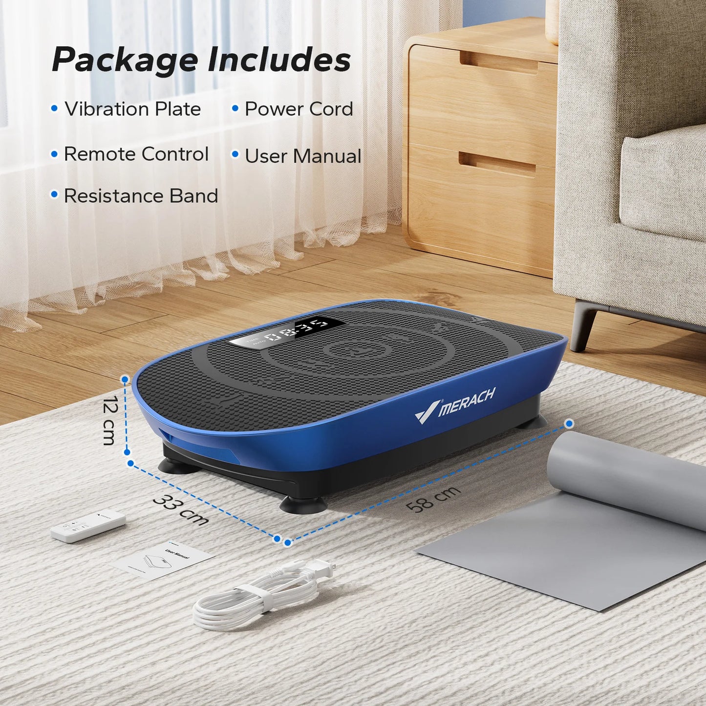 MERACH CV30 Vibration Plate Whole Body Workout Platform