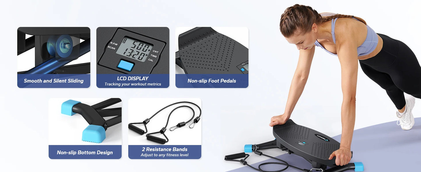 MERACH Ski Machine Simulated Ski Training For Full Body Cardio